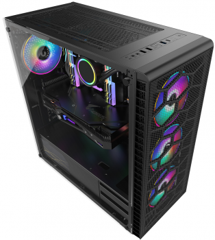 GAMEPOWER HORIZON RGB GAMING KASA MESH PANEL 650W