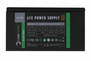 GAMEPOWER GP-500 14CM 80+(BRONZ) 500W PSU