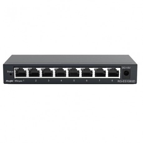RUİJİE-REYEE RG-ES108GD 8 PORT GİGABİT SWİTCH METAL KASA