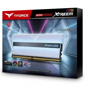 TEAM T-FORCE XTREEM ARGB WHITE 16 GB 2x8GB 3200Mhz C16 DDR4 Gaming Ram (TF13D416G3200HC16CDC01)