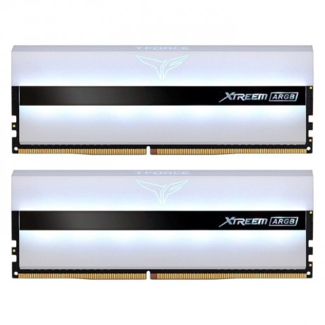 TEAM T-FORCE XTREEM ARGB WHITE 16 GB 2x8GB 3200Mhz C16 DDR4 Gaming Ram (TF13D416G3200HC16CDC01)