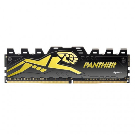 Apacer Panther 16GB (1x16GB) 3200Mhz CL16 DDR4 Black-Gold Gaming Ram (AH4U16G32C28Y7GAA-1)
