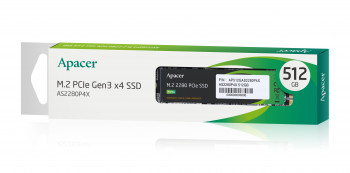 Apacer AS2280P4X 512GB 2100/1500MB/s NVMe PCIe Gen3x4 M.2 SSD Disk (AP512GAS2280P4X-1)
