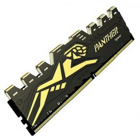 Apacer Panther 16GB (1x16GB) 3200Mhz CL16 DDR4 Black-Gold Gaming Ram (AH4U16G32C28Y7GAA-1)