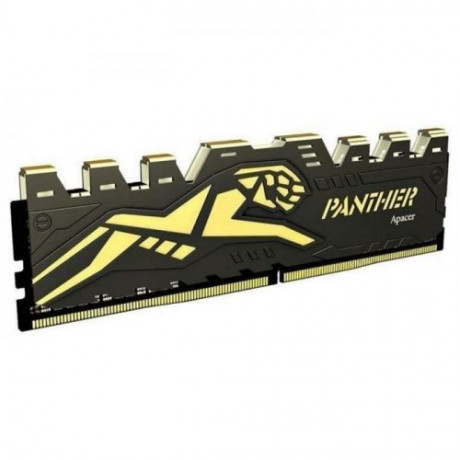 Apacer Panther 16GB (1x16GB) 3200Mhz CL16 DDR4 Black-Gold Gaming Ram (AH4U16G32C28Y7GAA-1)
