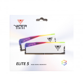 Patriot Viper Elite 5 RGB 64GB (2x32GB) DDR5 6200MHz CL42 Gaming Ram (Bellek) (PVER564G62C42KW)