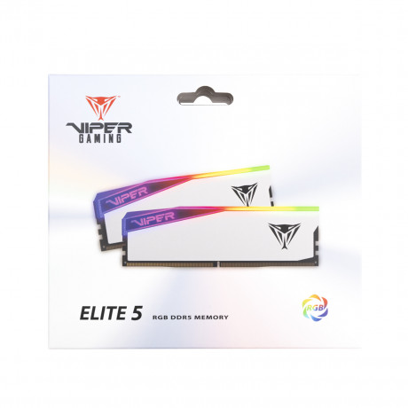 Patriot Viper Elite 5 RGB 64GB (2x32GB) DDR5 6200MHz CL42 Gaming Ram (Bellek) (PVER564G62C42KW)