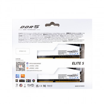 Patriot Viper Elite 5 RGB 64GB (2x32GB) DDR5 6200MHz CL42 Gaming Ram (Bellek) (PVER564G62C42KW)