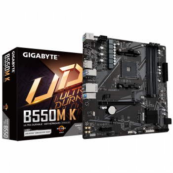 GIGABYTE B550M K DDR4 4733MHz(OC) HDMI M.2 DP mATX