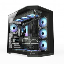 GAMEPOWER WARCRY EDGE 1X BLACK FAN GAMING KASA