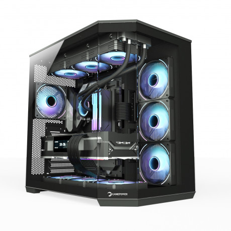GAMEPOWER WARCRY EDGE 1X BLACK FAN GAMING KASA