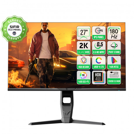 27 GAMEPOWER ROYAL T20 FLAT 0.5MS 180Hz IPS MONITOR