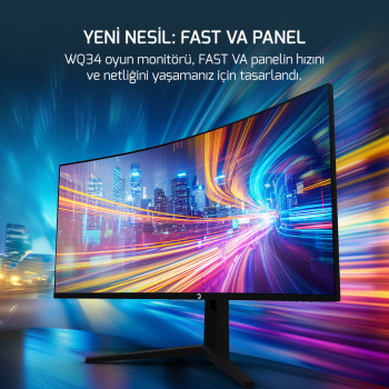 34 GAMEPOWER WQ34 CURVED 1MS 180Hz MONITOR