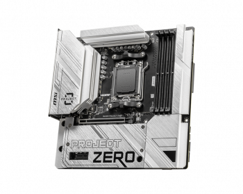 MSI B650M PROJECT ZERO AM5 DDR5 7600MHZ(OC) HDMI DP M.2 USB3.2 2.5G LAN WI-FI 6E mATX