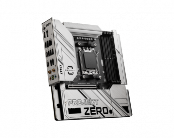 MSI B650M PROJECT ZERO AM5 DDR5 7600MHZ(OC) HDMI DP M.2 USB3.2 2.5G LAN WI-FI 6E mATX
