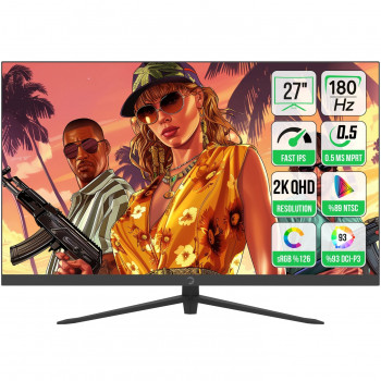  27 GAMEPOWER SONIC T80 FLAT 0.5MS 180HZ QHD MONITOR