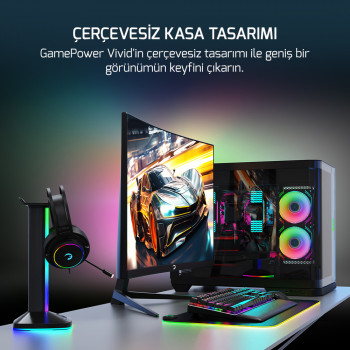 24 GAMEPOWER VIVID F10 CURVED 1MS 120Hz MONITOR