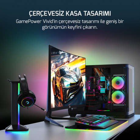 24 GAMEPOWER VIVID F10 CURVED 1MS 120Hz MONITOR