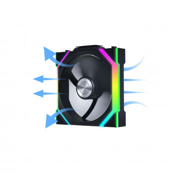 Lian Li UNI FAN REVERSE SL WIRELESS 3x120mm Siyah Kasa Fanı (G99.12RSL1W3B.00)