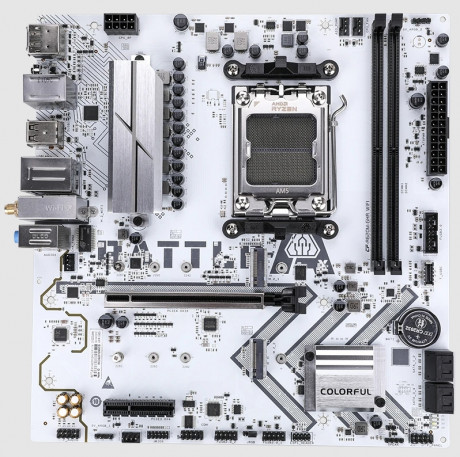 COLORFUL BATTLE-AX A620M-GHA WHITE WIFI 6 V14 DDR5 7600Mhz