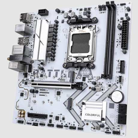 COLORFUL BATTLE-AX A620M-GHA WHITE WIFI 6 V14 DDR5 7600Mhz