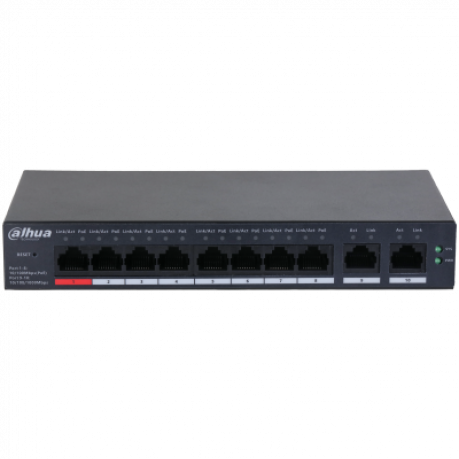 DAHUA CS4010-8ET-110 8xFE-2xGE BULUT YÖNETİLEBİLİR 110W POE SWİTCH