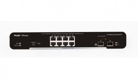 RUİJİE-REYEE RG-NBS3100-8GT2SFP-P-V2 8XGE-2XGE/SFP YÖNETİLEBİLİR 125W POE SWİTCH