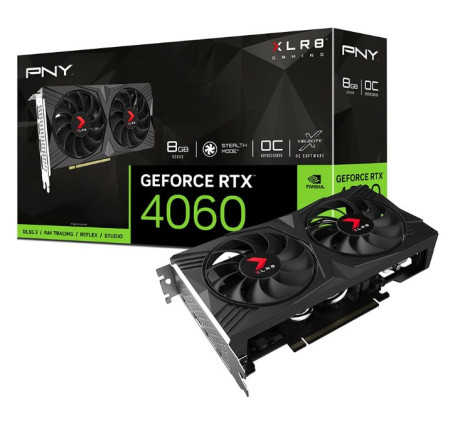 PNY RTX 4060 Xlr8 OC 8GB GDDR6 128Bit (VCG40608DFXPB1-O) Ekran Kartı