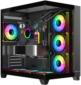 GAMEPOWER WARCRY TOPGLASS 4XARGB KASA 750W BLACK