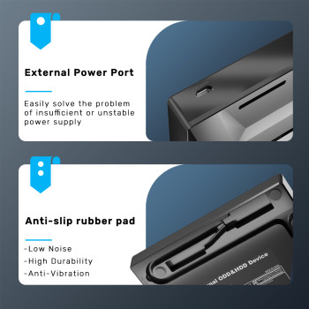 UNITEK HARİCİ DVD-RW USB TYPE-C/A 5in1 DOCK (T1037A)