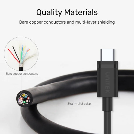 UNITEK USB3.0 TO USB-C ŞARJ 1.5MT (C14103BK-1.5M)