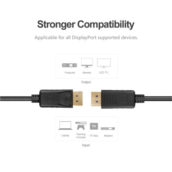 UNITEK DISPLAY PORT 1.2 KABLO 2MT 4K (Y-C608BK)