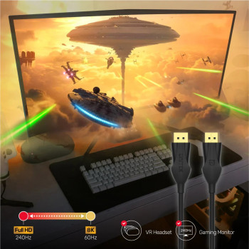 UNITEK DISPLAY PORT 1.4 KABLO 1MT 8K (C1624BK-1M)