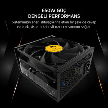 JAMES DONKEY JDP650 APFC 12CM 80+ BRONZE 650W PSU