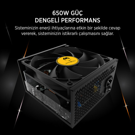 JAMES DONKEY JDP650 APFC 12CM 80+ BRONZE 650W PSU