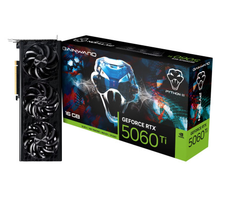 GAINWARD RTX 5060 Ti Python III 16GB GDDR7 128Bit (NE7506T019T1-GB2061T) Ekran Kartı