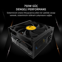 JAMES DONKEY JDP750 APFC 12CM 80+ BRONZE 750W PSU