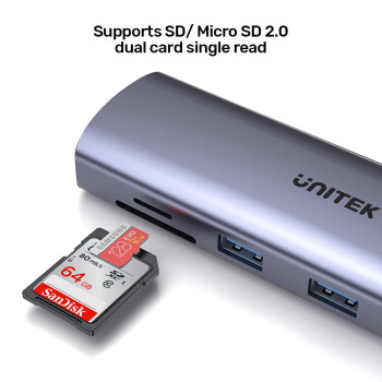 UNITEK USB-C 9in1 UNIVERSAL DOCK STATION (D1113A)