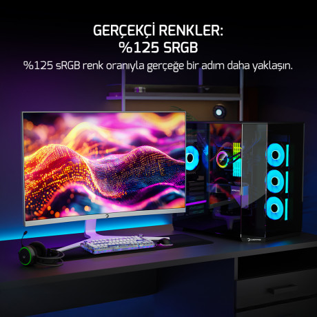 27 GAMEPOWER VIVID V60 CURVED 0.5MS 240Hz MONITOR WHITE