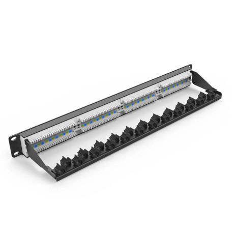 UNITEK CAT6 UTP 24 PORT RJ45 PATCH PANEL (T003A)