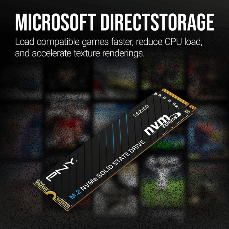 PNY CS2150 2TB  10200/8500 NVMe PCIe Gen5x4 M.2 SSD (M280CS2150-2TB-TB)