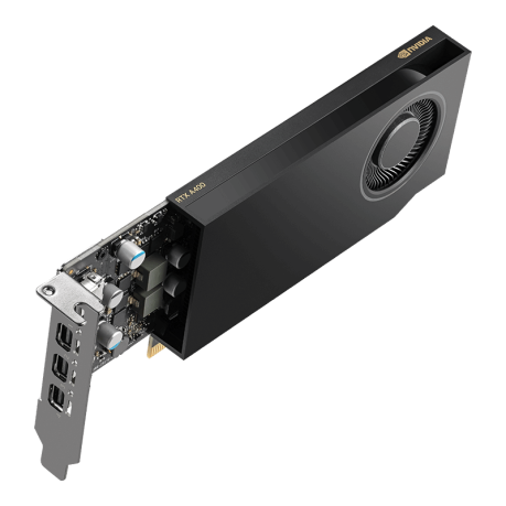 PNY RTX400 4GB DDR6 64Bit 4 xDISPLAY ÇIKIŞLI PASİF SOĞUTUCULU YAPAY ZEKA AI EKRAN KARTI  (VCNRTXA400-SB)
