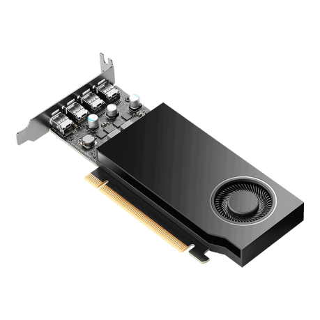 PNY RTX400 4GB DDR6 64Bit 4 xDISPLAY ÇIKIŞLI PASİF SOĞUTUCULU YAPAY ZEKA AI EKRAN KARTI  (VCNRTXA400-SB)