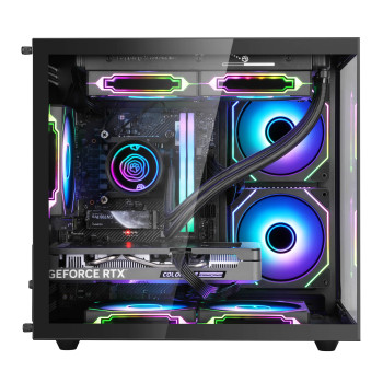 SEGOTEP Brave W1 Siyah 650W 80+ Midi Tower Kasa  (ARGB Fan)