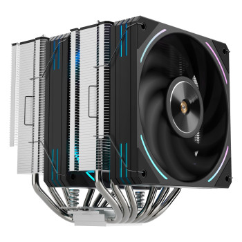 SEGOTEP MU HT6 Siyah 2x120mm ARGB Hava Soğutucu