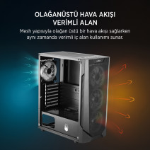 JAMES DONKEY HELIX H800 4XRBW ATX 550W GAMING KASA