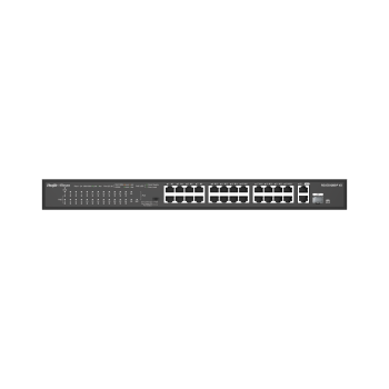 RUİJİE-REYEE RG-ES126S-P 24XFE-2XGE UPLİNK / 1XGE SFP 370W POE SWİTCH