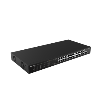 RUİJİE-REYEE RG-ES126S-P 24XFE-2XGE UPLİNK / 1XGE SFP 370W POE SWİTCH