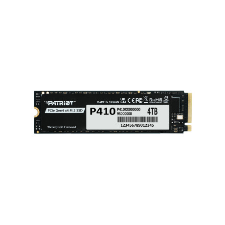Patriot P410 4TB 5000/4500MB/s PCIe Gen4 x4 NVMe 1.4 M.2 SSD Disk (P410P4TBM28H)
