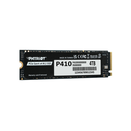 Patriot P410 4TB 5000/4500MB/s PCIe Gen4 x4 NVMe 1.4 M.2 SSD Disk (P410P4TBM28H)